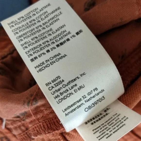 Pilcro Slim Boyfriend Orange Rockstar Skinny Jeans size 25 - Picture 7 of 11